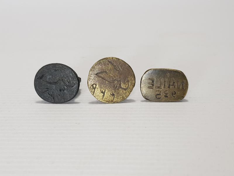 2 ADET OSMANLICA 1 ADET TÜRKÇE ŞAHIS MÜHÜRÜ