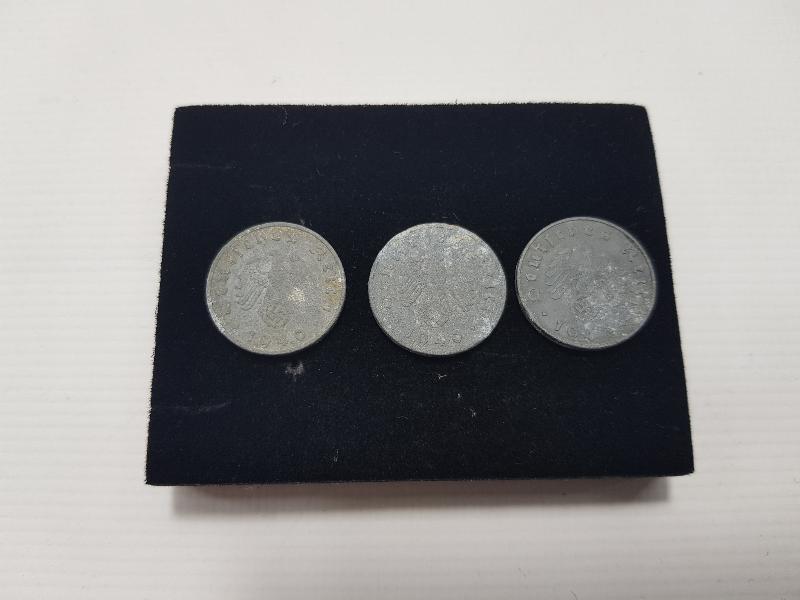 HİTLER DÖNEMİ 3 ADET 10 PFENNIG