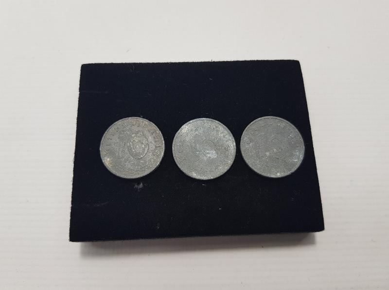 HİTLER DÖNEMİ 3 ADET 10 PFENNIG