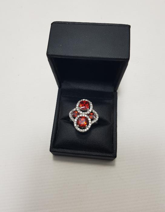 LAL TAŞLI GÜMÜŞ YÜZÜK