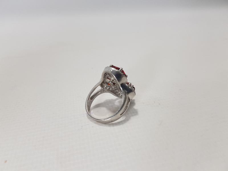 LAL TAŞLI GÜMÜŞ YÜZÜK