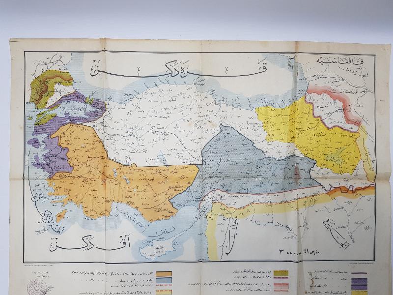 OSMANLI DEVLETİNİN İŞGAL DEVLETLERİNCE PAYLAŞIMINI GÖSTEREN HARİTA