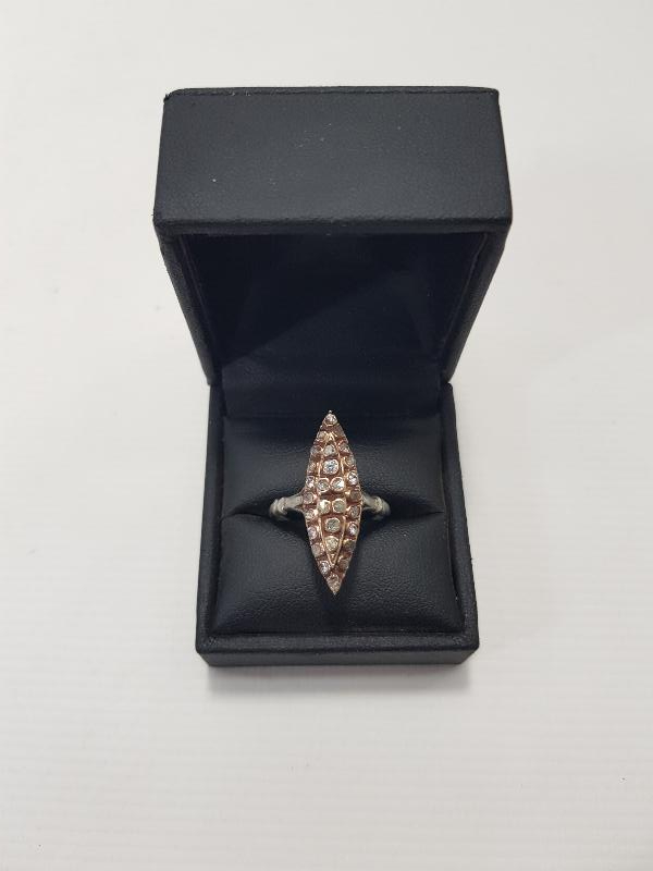 OSMANLI DÖNEMİ ELMAS MEKİK YÜZÜK 