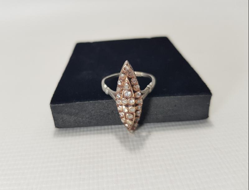 OSMANLI DÖNEMİ ELMAS MEKİK YÜZÜK 