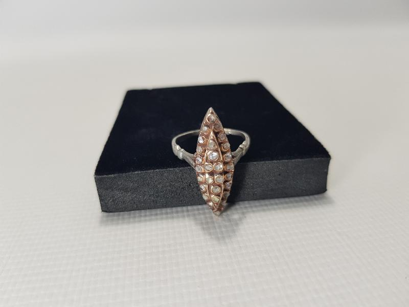 OSMANLI DÖNEMİ ELMAS MEKİK YÜZÜK 