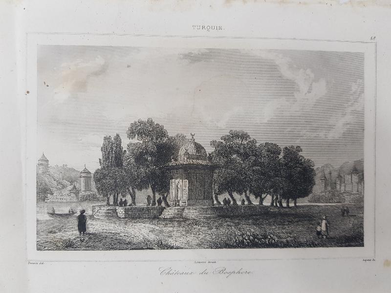 OSMANLI DÖNEMİ GRAVÜR: CHATEAUX DE BOSPHORE