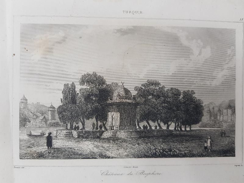 OSMANLI DÖNEMİ GRAVÜR: CHATEAUX DE BOSPHORE