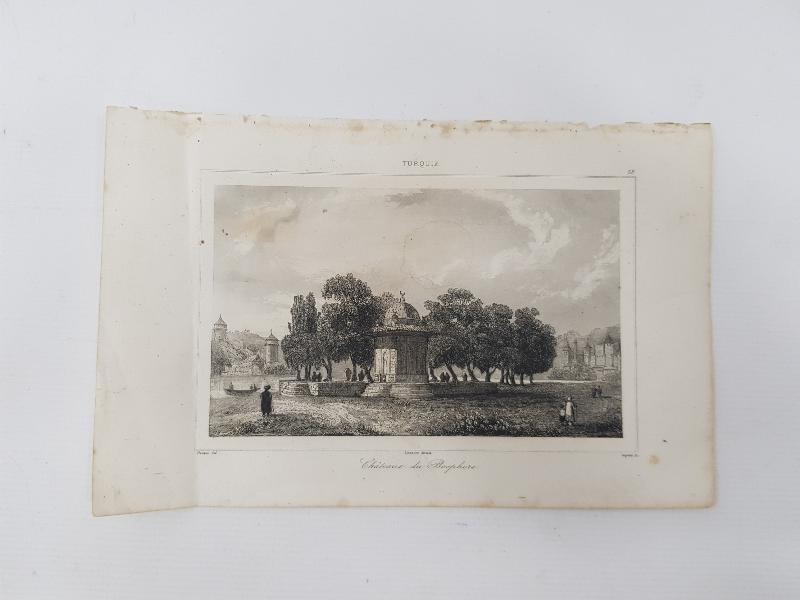 OSMANLI DÖNEMİ GRAVÜR: CHATEAUX DE BOSPHORE