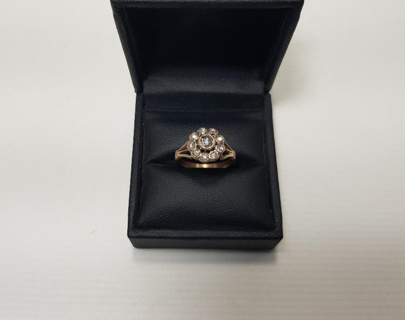 OSMANLI DÖNEMİ GÜL MODEL ELMAS YÜZÜK