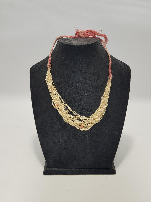 OSMANLI DÖNEMİ MERCANLI KUM İNCİ GERDANLIK 