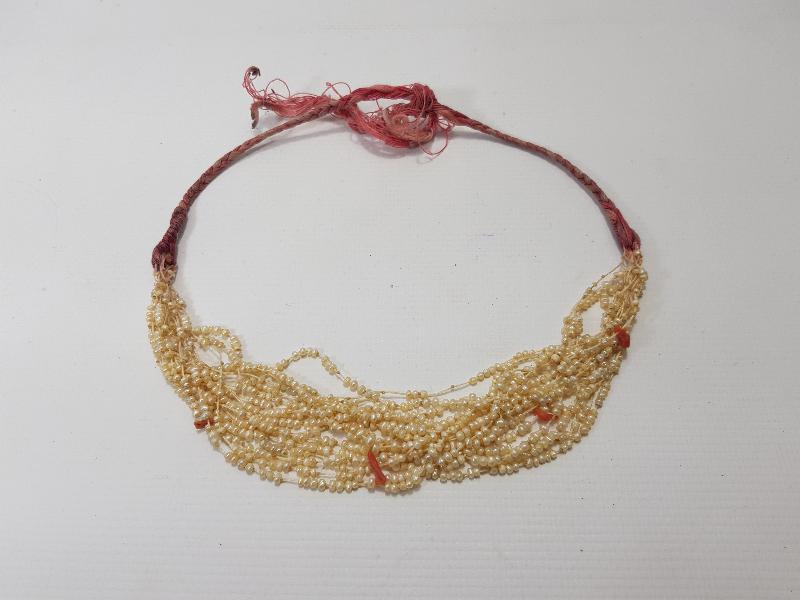 OSMANLI DÖNEMİ MERCANLI KUM İNCİ GERDANLIK 