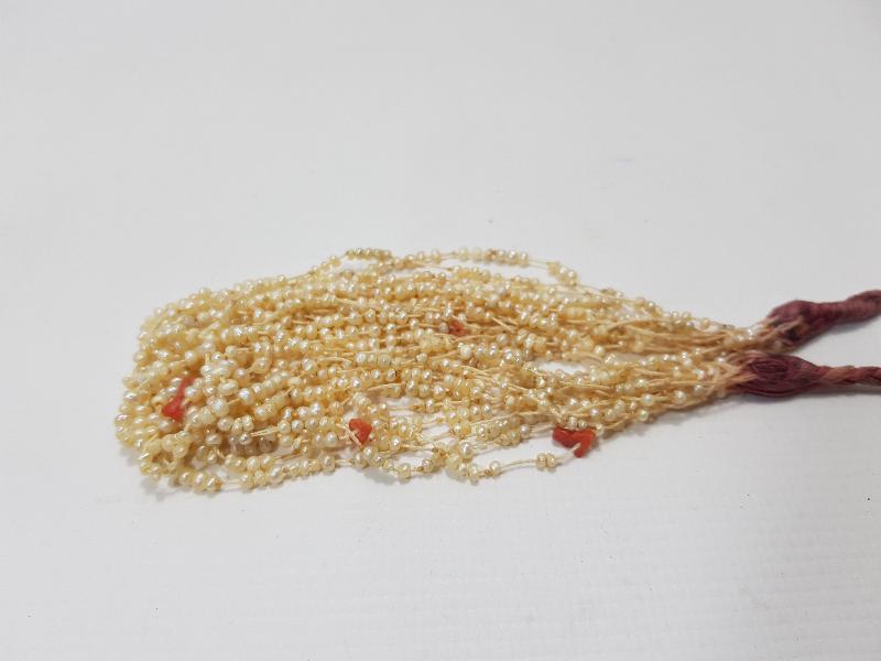 OSMANLI DÖNEMİ MERCANLI KUM İNCİ GERDANLIK 