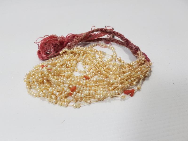 OSMANLI DÖNEMİ MERCANLI KUM İNCİ GERDANLIK 