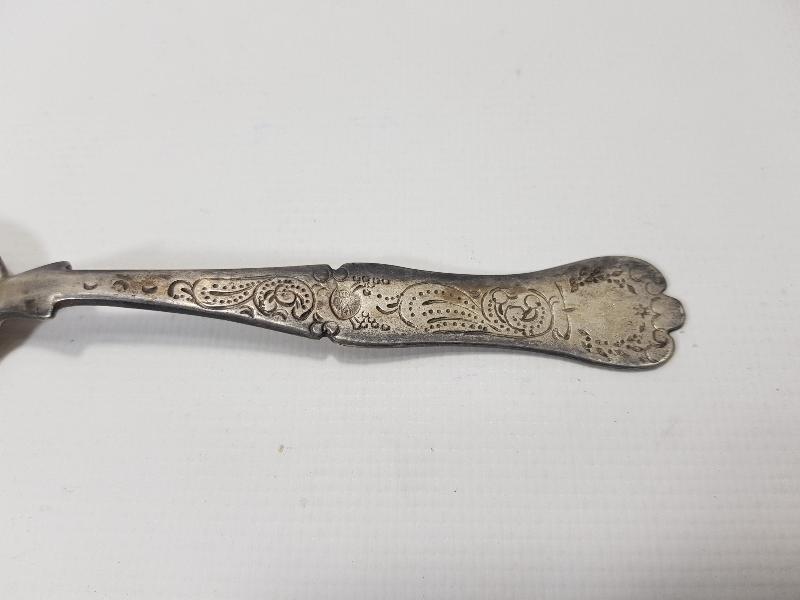 OSMANLI DÖNEMİ TUĞRALI, SAH DAMGALI VE ÇEŞNİLİ GÜMÜŞ TATLI KAŞIĞI