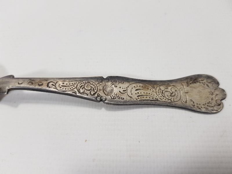 OSMANLI DÖNEMİ TUĞRALI, SAH DAMGALI VE ÇEŞNİLİ GÜMÜŞ TATLI KAŞIĞI