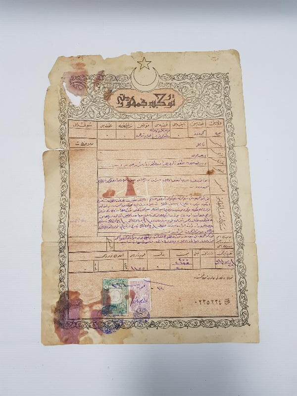 OSMANLICA TAPU SENEDİ 