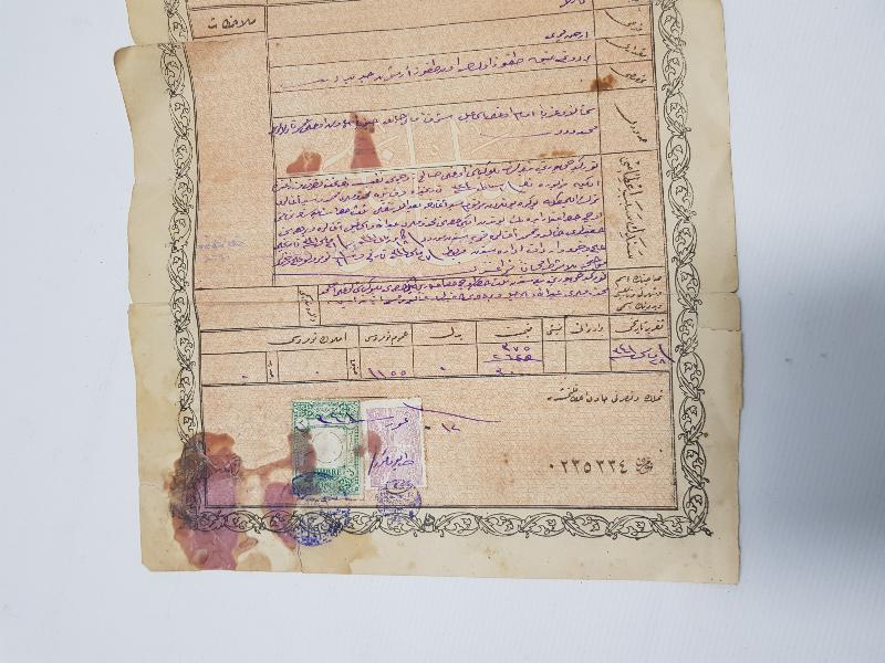 OSMANLICA TAPU SENEDİ 