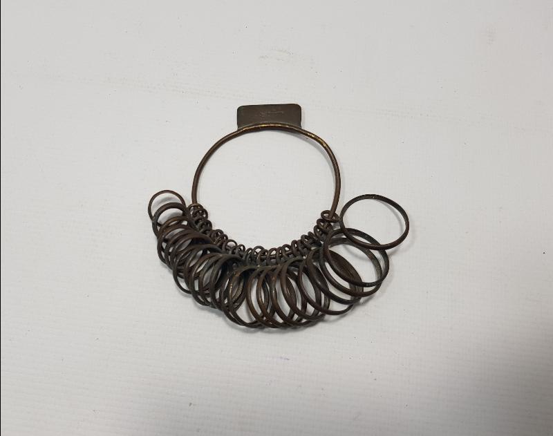 OSMANLICA YAZILI KUYUMCU YÜZÜK ÖLÇÜLERİ SETİ 