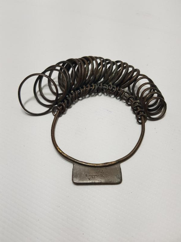 OSMANLICA YAZILI KUYUMCU YÜZÜK ÖLÇÜLERİ SETİ 