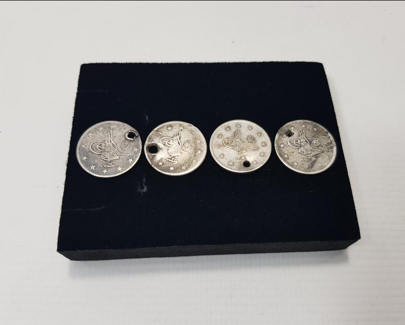 SULTAN ABDÜLHAMİD HAN DÖNEMİ 4 ADET GÜMÜŞ 2 KURUŞ