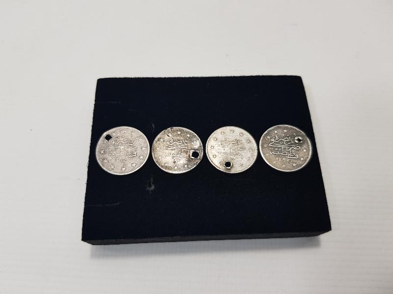 SULTAN ABDÜLHAMİD HAN DÖNEMİ 4 ADET GÜMÜŞ 2 KURUŞ