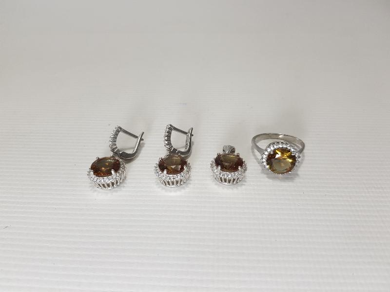 ZULTANİT TAŞLI GÜMÜŞ TAKI SETİ 