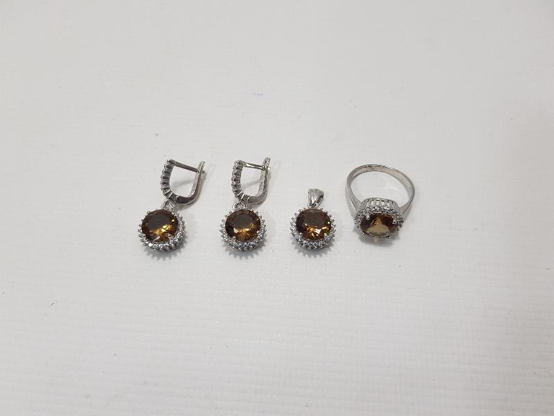 ZULTANİT TAŞLI GÜMÜŞ TAKI SETİ 