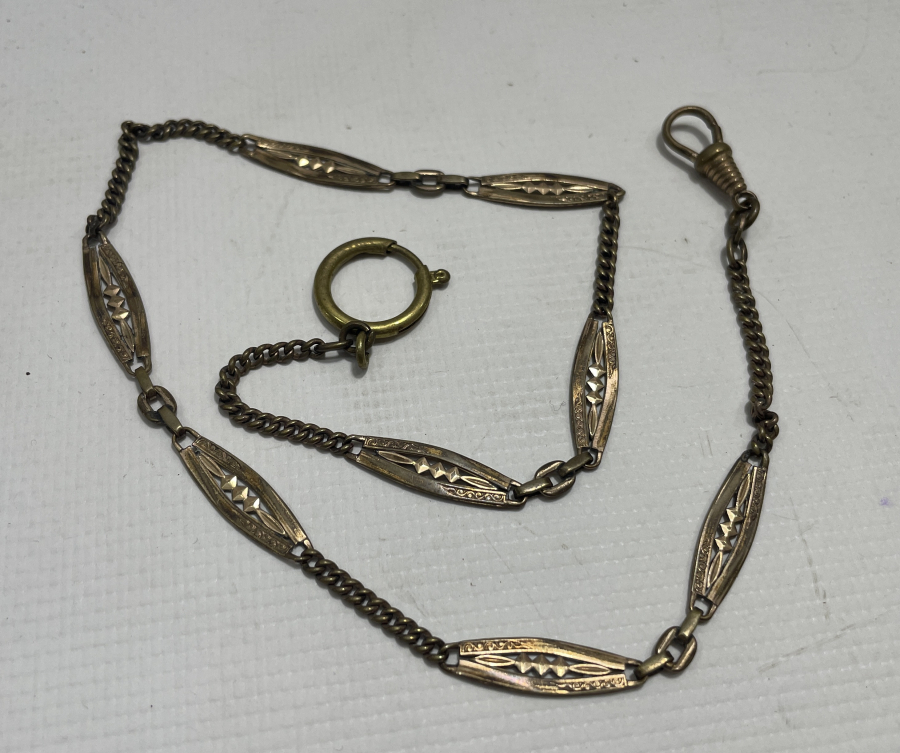 ALTIN KAPLAMA ANTİKA CEP SAATİ KÖSTEĞİ