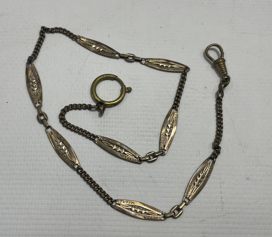 ALTIN KAPLAMA ANTİKA CEP SAATİ KÖSTEĞİ