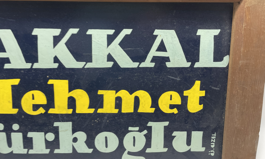 ANTİKA BAKKAL TABELASI