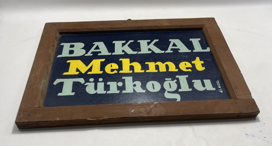 ANTİKA BAKKAL TABELASI