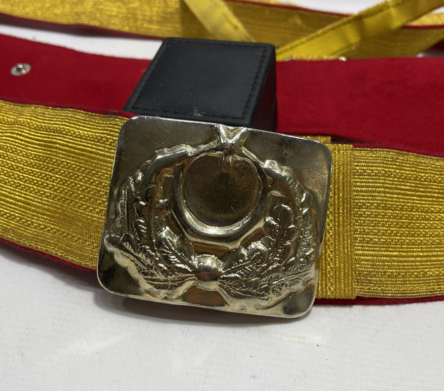 ANTİKA SUBAY KEMERİ TAKIMI