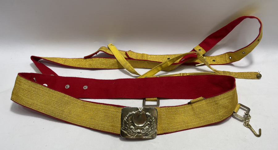 ANTİKA SUBAY KEMERİ TAKIMI