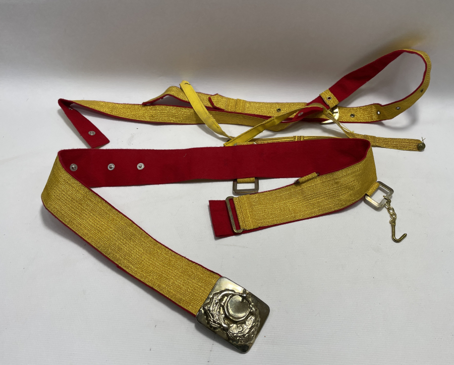 ANTİKA SUBAY KEMERİ TAKIMI