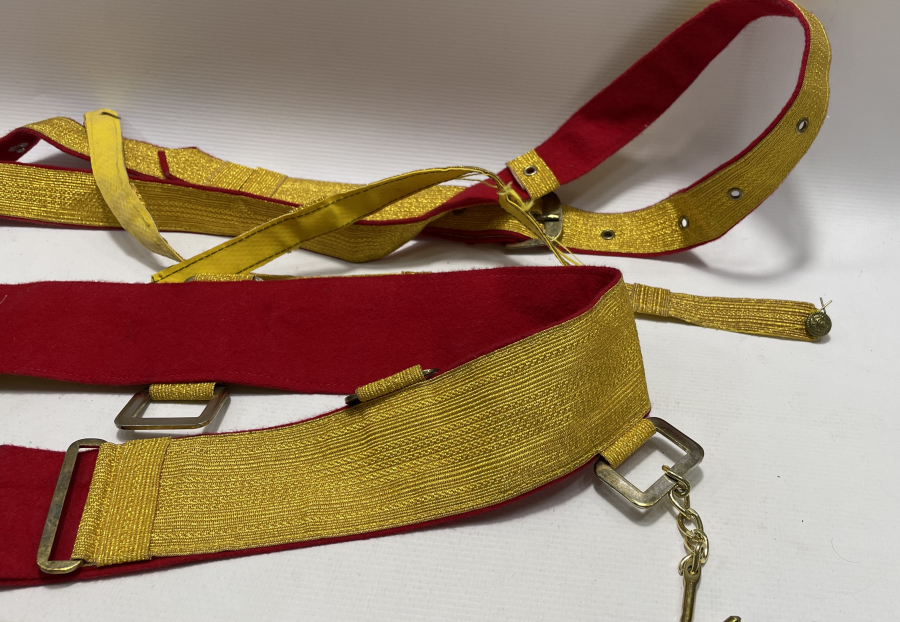 ANTİKA SUBAY KEMERİ TAKIMI