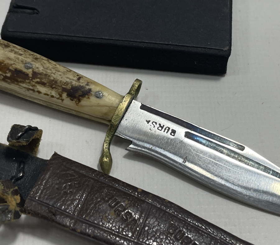 GEYİK BOYNUZU SAPLI BURSA KAMASI