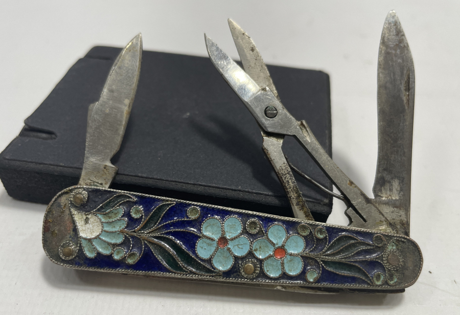 GÜMÜŞ ÜZERİ MİNE İŞÇİLİKLİ OSMANLI DÖNEMİ ÇOK AMAÇLI ÇAKI