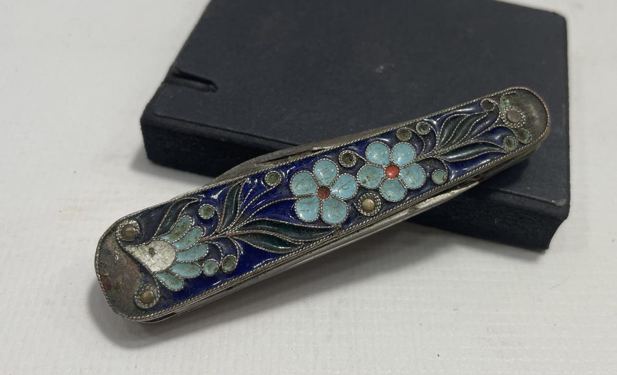 GÜMÜŞ ÜZERİ MİNE İŞÇİLİKLİ OSMANLI DÖNEMİ ÇOK AMAÇLI ÇAKI