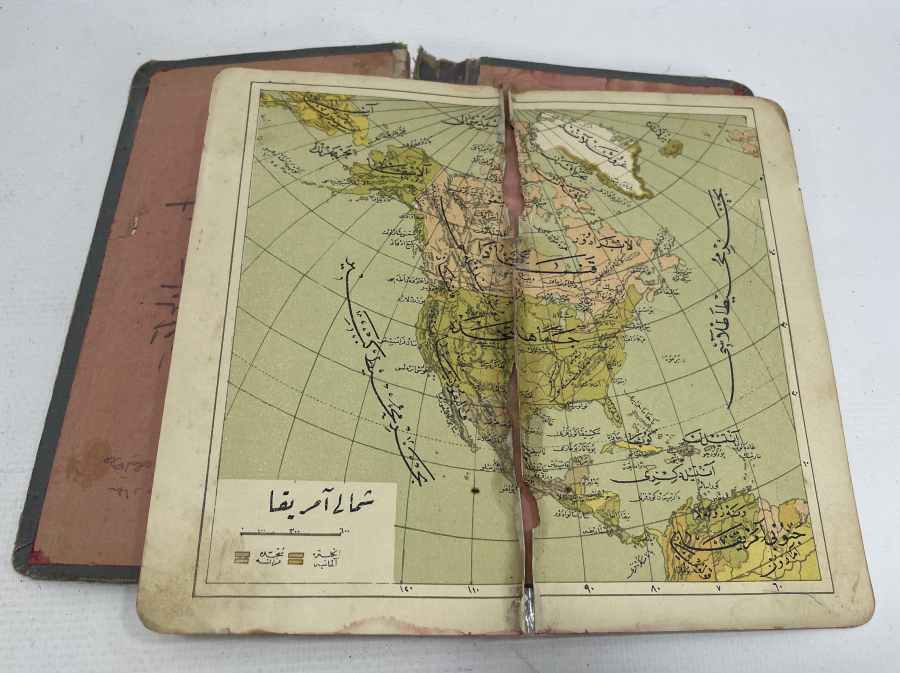 İÇİNDE ONLARCA HARİTA BULUNAN OSMANLI DÖNEMİ ATLAS