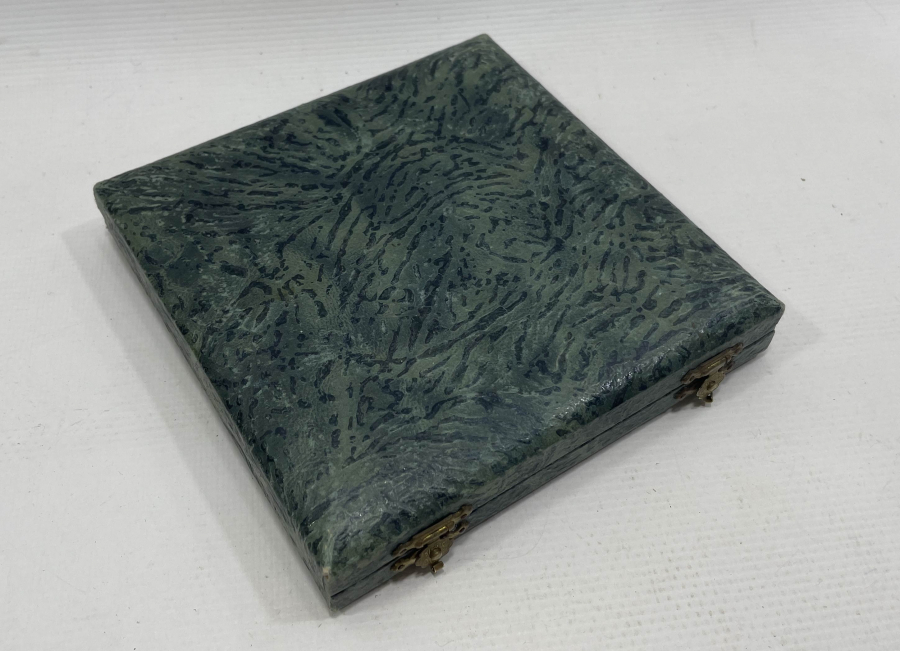 ORJİNAL KUTUSUNDA MİNELİ RUS GÜMÜŞÜ TATLI KAŞIĞI TAKIMI