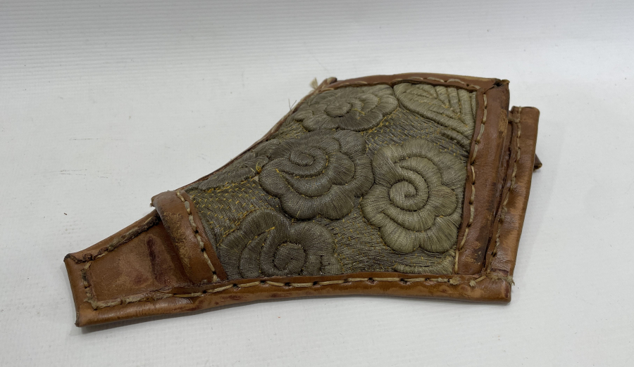 OSMANLI DÖNEMİ ÇOK NADİR GÜMÜŞ SIRMA İŞÇİLİKLİ PİŞTOV KILIFI