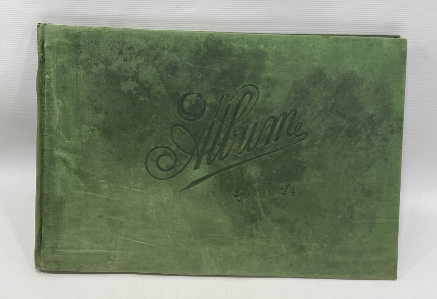 OSMANLI DÖNEMİ DEV BOYDA ÜZERİ OSMANLI DEVLET ARMALI RESİM DEFTERİ