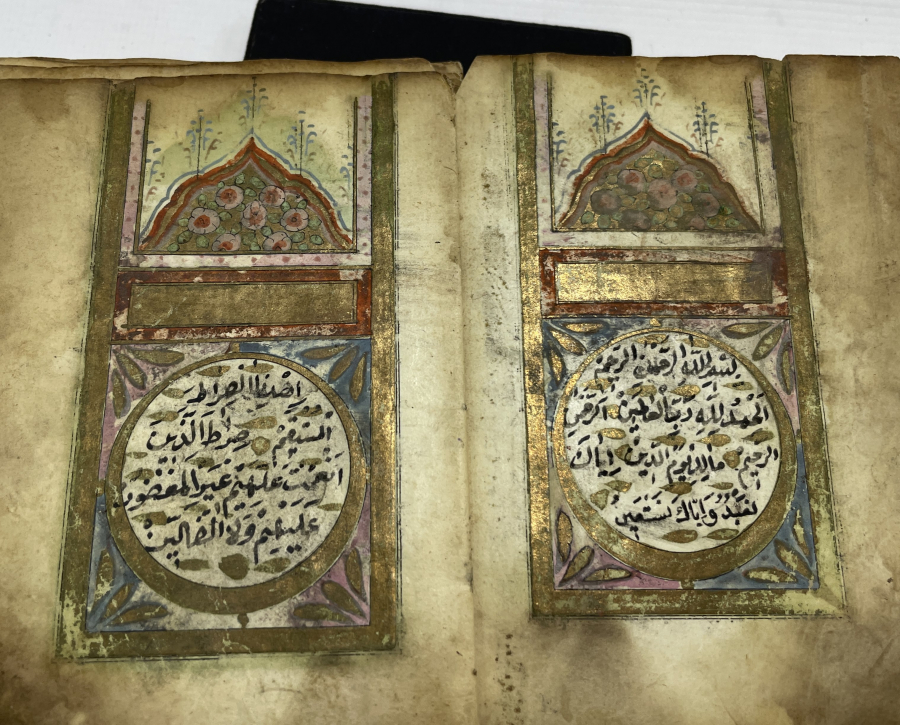 OSMANLI DÖNEMİ EL YAZMA TEZHİPLİ ENAM-I ŞERİF