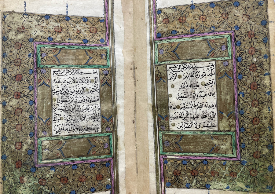 OSMANLI DÖNEMİ EL YAZMA TEZHİPLİ TARİHLİ KUR'AN-I KERİM