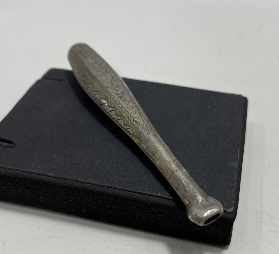 OSMANLI DÖNEMİ KALEM İŞÇİLİKLİ GÜMÜŞ SİGARA AĞIZLIĞI