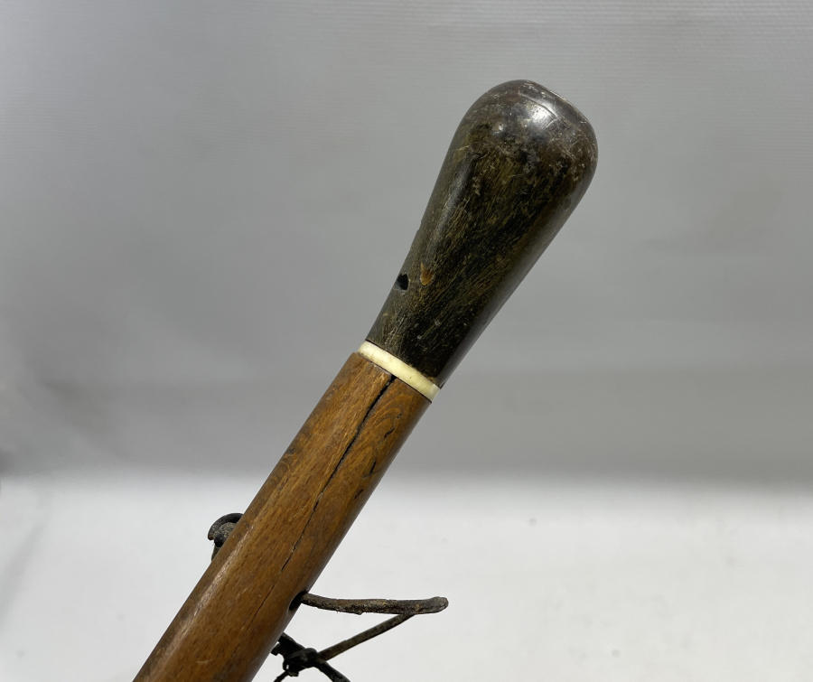 OSMANLI DÖNEMİ MORS DİŞİ VE GERGEDAN BOYNUZU SAPLI DERVİŞ ASASI