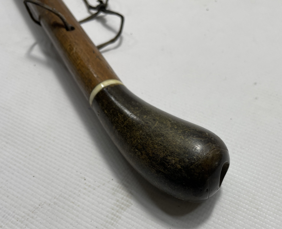 OSMANLI DÖNEMİ MORS DİŞİ VE GERGEDAN BOYNUZU SAPLI DERVİŞ ASASI