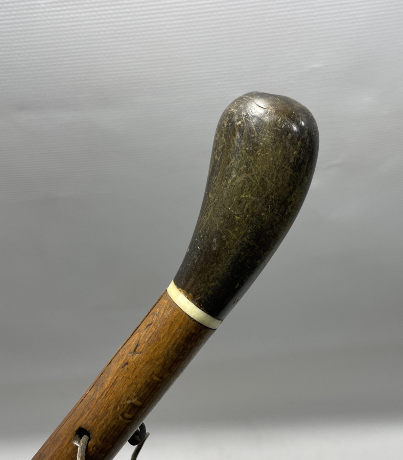 OSMANLI DÖNEMİ MORS DİŞİ VE GERGEDAN BOYNUZU SAPLI DERVİŞ ASASI