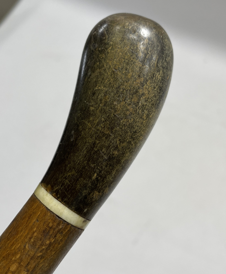 OSMANLI DÖNEMİ MORS DİŞİ VE GERGEDAN BOYNUZU SAPLI DERVİŞ ASASI