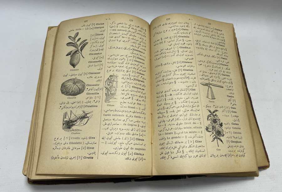 OSMANLI DÖNEMİ NADİR BOYDA FRANSIZCA TÜRKÇE SÖZLÜK